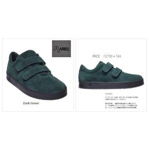 AREth  FOOT WEAR model I velcro Dark Green  アース　フットウエア　グリーン　緑　KAMI　ベルクロ　マジックテープ　ブラック　黒　ソール　靴　スニーカー｜loveandhate