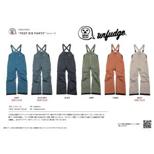 unfudge   送料無料 22-23 PEEP BIB PANTS WEAR ビブ パンツ スノー ウエア アンファッジ スノーボード　スノボ 2023 更に！｜loveandhate