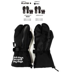 P01 OVER LEATHER GLOVE 防水 レザー羊 皮 BLACK 23-24 グローブ