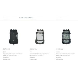 RAIN OR SHINE SC PACK BAG 13L  BLACK DKC FLOW レインオアシャイン　バックカントリー SNOWBOARD スノーボード　24 2024｜loveandhate