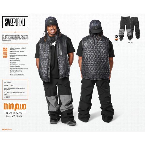 32 SWEEPER XLT PANT 送料無料 24-25 THIRTYTWO  サーティーツー　...