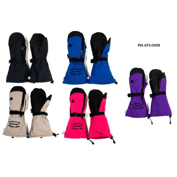 プレイ  P01 GT3 OVER 25-26 ジップ ファスナー  オーバー ミトン　グローブ  ...