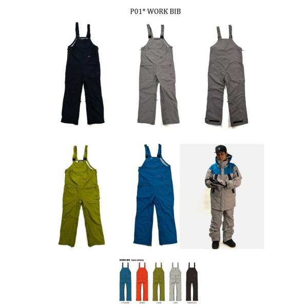 プレイ  P01 WORK BIB PANT  25-26 WEAR ウエア　ビブパンツ　オーバーオ...