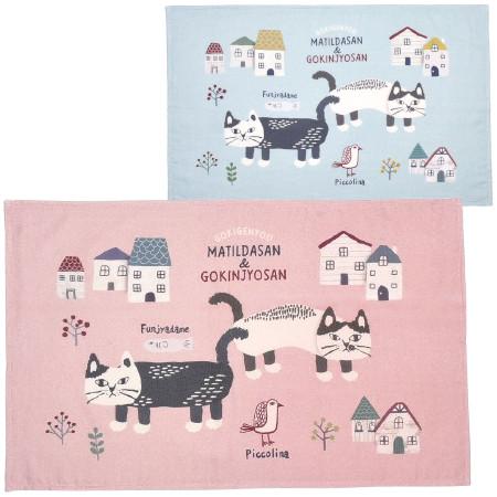 タオル タオルケット 湯上げタオル マチルダさん柄  50X80cm ガーゼ×パイル 綿100％ マ...