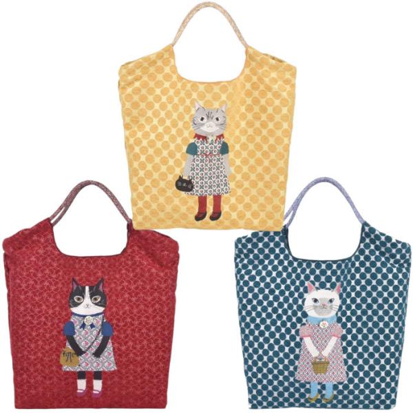 送料無料 モコモコ柔らかな肌触り シェニールジャガード パラコードバッグ 猫の贅沢な刺繍 パーラーす...