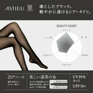 【2足セット】 アツギ ストッキング 黒 クー...の詳細画像1