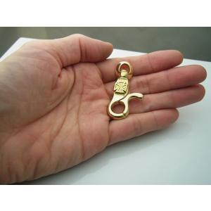 18金製アイアンクロスクリップ キーホルダー【...の詳細画像2