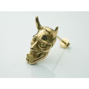 18Kイエローゴールド】18金製の小般若ペンダントトップ！ 【和柄