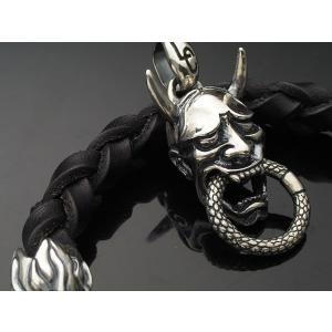 シルバーアクセサリー】般若ペンダントトップ 【和柄ペンダント