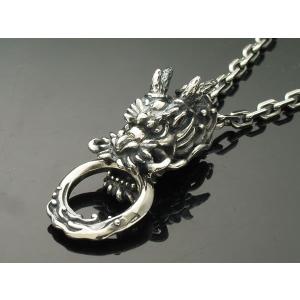 シルバーアクセサリー】画龍ペンダントトップ【送料無料】 : シルバー