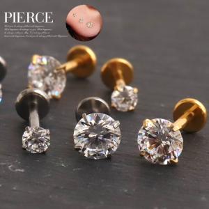 Pt900 0.5ct ダイヤピアス 片耳 1粒ダイヤモンド 0.514ct F SI2 VG