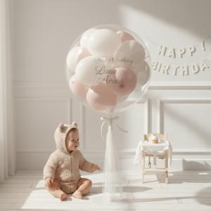 置き型風船【メッセージ入り】カラーバルーン12個入りビッグサイズ｜バルーンギフト｜誕生日・結婚式・サプライズ・開店祝い・記念日に｜即日発送可