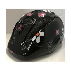 石野商会 キッズヘルメット CH-2 フラワー ブラック 子供用