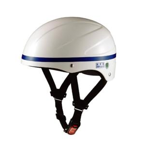 OGK KABUTO(オージーケーカブト) 通学用ヘルメット SN-8 ホワイト ブルーテープ付き　サイズ:57−59cm　60−62cm通勤　通学　防犯　防災　保護