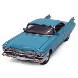 ミニカー ライトブルー 1/32 1959 キャデラック　クーペ　デビル　ヘッドライト＆テールライト...