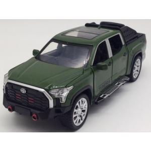ミニカー　オリーブグリーン 1/32 トヨタ タンドラ XK70型  第3世代 ヘッドライト＆テール...