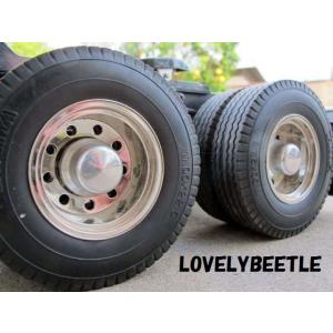 LS1/14 タミヤ RCトラック＆セミトレーラー　アルミ製　リアホイール用 ハブキャップナット　２...