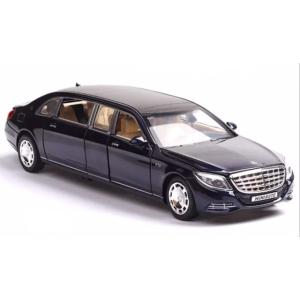 1/32 メルセデスマイバッハ S650 プルマン ストレッチリムジン ネイビー ベンツ ヘッドライ...