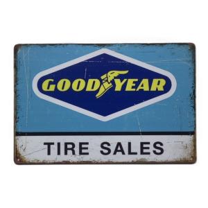 ヨコハマタイヤ 金属製 メタルサインプレート タイヤ YOKOHAMA TYRE