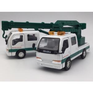 1/35 ISUZU エルフ トラック お得な2台セット 白 クレーン車＆高所作業