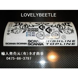 送料無料 1/14 スカニア R470 ビニールステッカーセット ホワイト 白