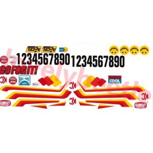 送料無料 1/10 ファイティングバギー ビニールステッカーセット 旧