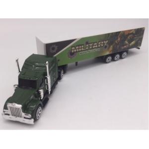 ミニカー　グリーン　1/87　アメリカントラック&amp;コンテナトレーラー　ミリタリー　軍隊　アーミー　セ...
