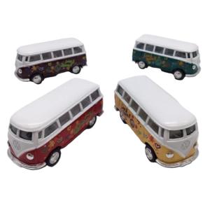 ミニカー 1/64 ワーゲンバス ノーマルカラー お得な4色コンプリート