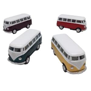 KinSMART ミニカー 1/24 1962 ワーゲン タイプ2 バス 赤 アーリーバス