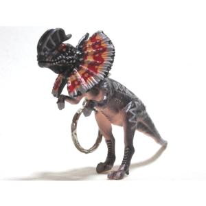 ジュラシックパーク　キーホルダー　ディロフォサウルス　（通称スピッター） フィギュア おもちゃ キー...