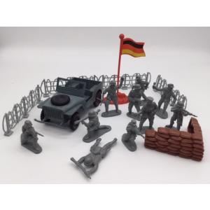 送料無料　約1/32　ドイツ軍　トイソルジャー＆ジープ　プレイセット　フィギュア　おもちゃの兵隊　グ...