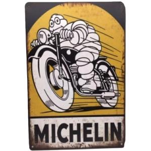 送料無料 ミシュラン オートバイ用 タイヤ 金属製 メタルサイン