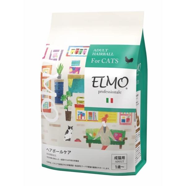ELMO エルモ 成猫用 ヘアボール 毛玉のできやすい成猫に (2kg)