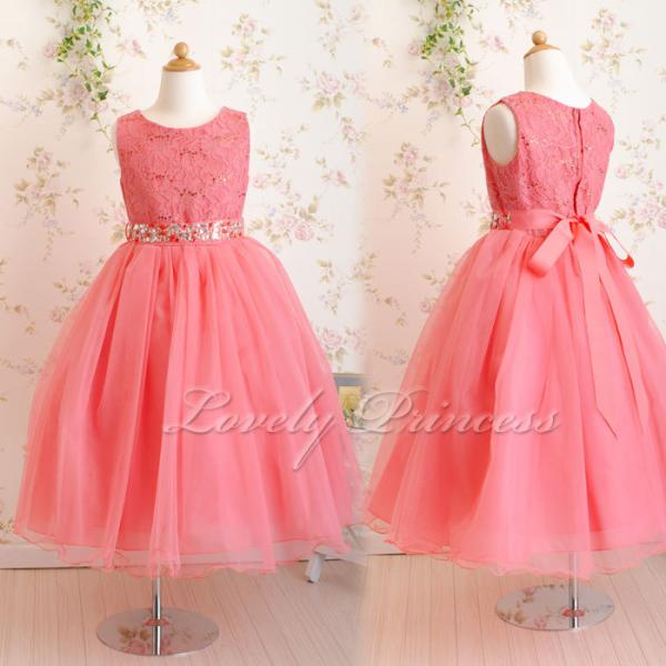 子供ドレス サフラン コーラル