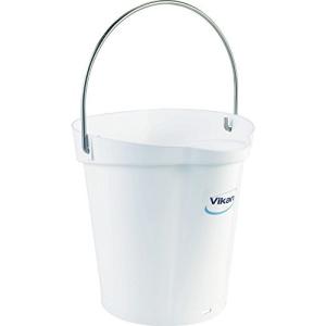 ヴァイカン ハイジーンバケット 容量 6L 5688 ホワイトキョーワクリーン バケツ 軽量 目盛り付 耐熱 耐薬品性 耐久性 HACCP 掃除 釣り用 キッチン
