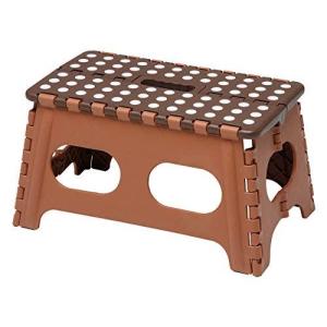 セノ ビーどっしり君2 高さ22cm 幅広ワイド ステップ 折り畳み踏み台 ブラウン