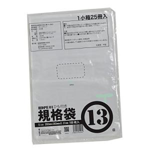 紺屋商事 ひも付ポリ袋01半透明13号 2500枚入 100枚x25冊入 RAP00723313