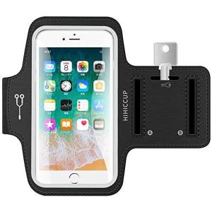 Hihiccup ランニングアームバンド スポーツ スマホ アームバンド 指紋識別 OK 6インチまでのスマホに対応