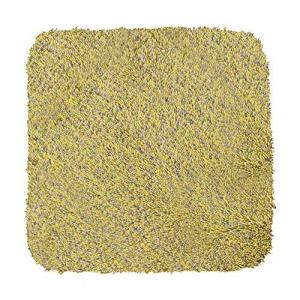 アンドエヌイー &NE 低反発シャギーチェアパッド Mix シカク イエロー NEK-091S-YE