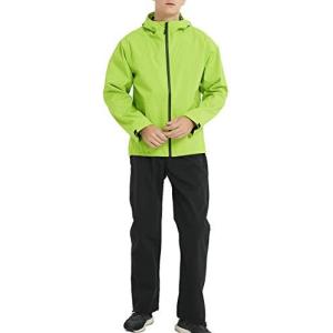 アオキ aoki outdoor レインウェア レインスーツ レインコート アウトドア 上下セット マウンテンパーカー カッパ 透湿 防水 防風 軽量  グリーンS