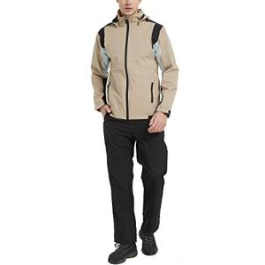 アオキ aoki outdoor レインウェア レインスーツ 上下セット ゴルフウェア ウィンドブレーカー マウンテンパーカー 防水 メンズ  カッパ 透湿 防水 防風 軽量