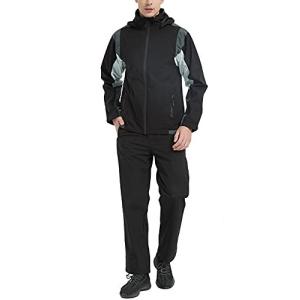 アオキ aoki outdoor レインウェア レインスーツ 上下セット ゴルフウェア ウィンドブレーカー マウンテンパーカー 防水 メンズ  カッパ 透湿 防水 防風 軽量