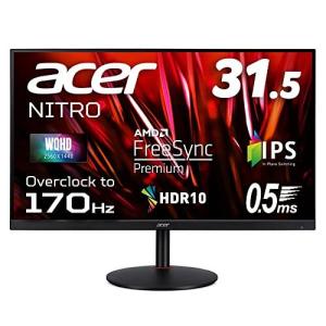 日本エイサー Acer ゲーミングディスプレイ XV320QULVbmiiphx 31.5型ワイド IPS 非光沢 2560×1440 WQHD 0.5ms GTG, Min. 170Hz HDMI