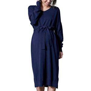 史上一番安い ワンピース 授乳服 マタニティ Mommy Sweet スウィートマミー ニット Vネック オーガニックコットン100 授乳口付き ロングワンピ マタニティウエア Woodlandhorizon Com