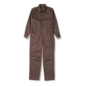 ビッグフィールド  つなぎ 作業服 長袖 ダブルスライダー T/C長袖つなぎ服 メンズ ブラウン 3L