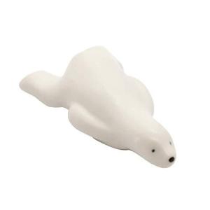 有田焼 北川美宣窯 箸置 小 約6×3cm 白くま 日本製 478243