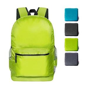 pack all 軽量バックパック 折りたたみ リュック防水 ハイキングデイパック 18L コンパクト アウトドア 旅行 便利グッズ