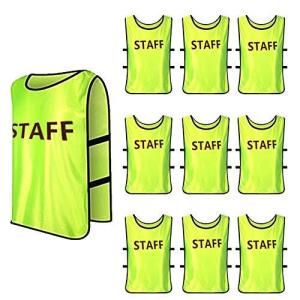 フェリモア STAFFビブス スタッフ用 ユニホーム スタッフゼッケン 大会運営 10枚セット