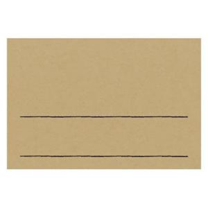 ササガワ 店舗用品 タカ印 手書きPOP用カード はがきサイズ クラフト 10枚 16-1755