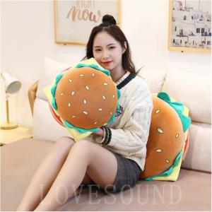 ハンバーグぬいぐるみリアル食店飾りコレクションクッション誕生日ギフト45cm｜lovesound